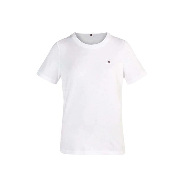Tommy Hilfiger T-Shirt T-shirt Donna basic con mini logo Bianco - Francavilla Moda